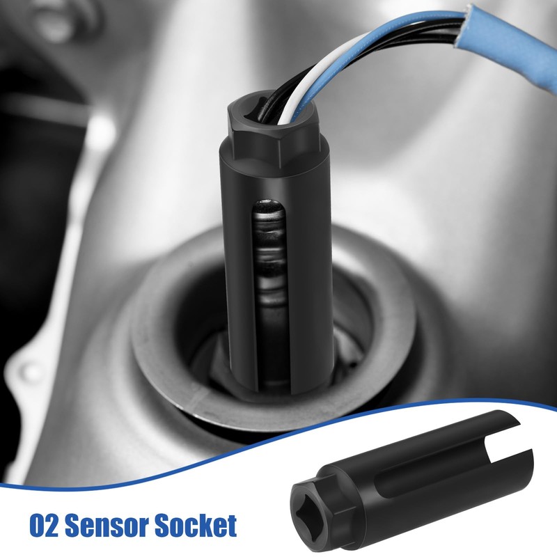 Zocipro Oxygen Sensor Socket with Side Wire Cutout, 3/8" Drive