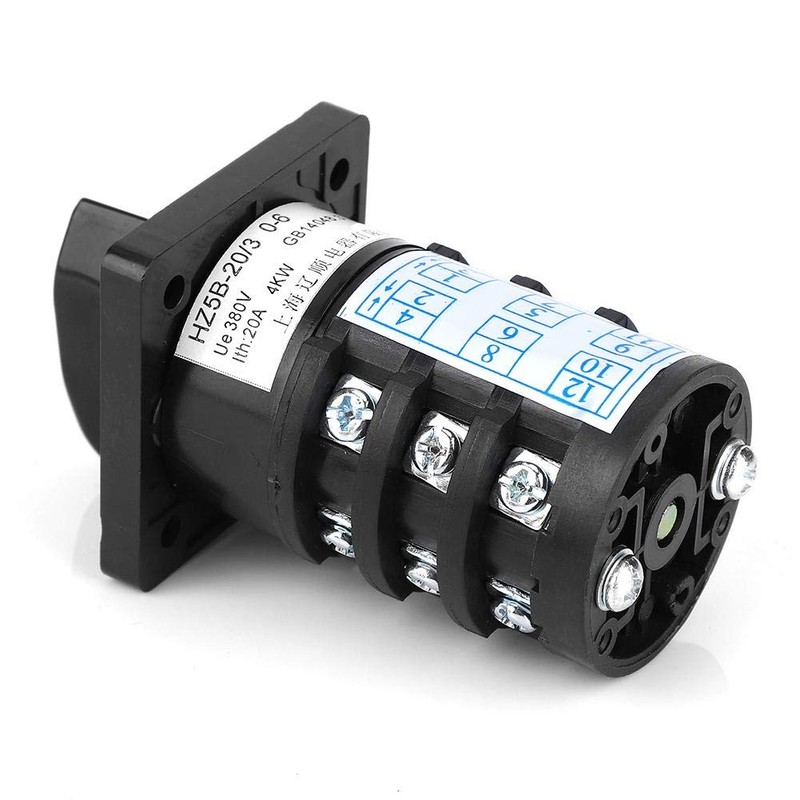 Switch 7 Position, 500V 20A Toggle Switch Selector Switch, 12