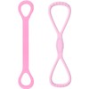 2 PCS Lexziuo Figure 8 Resistance Bands, Elastic Stretch Bands