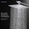 G-Promise All Metal 8 Inch Dual Square Shower Head with