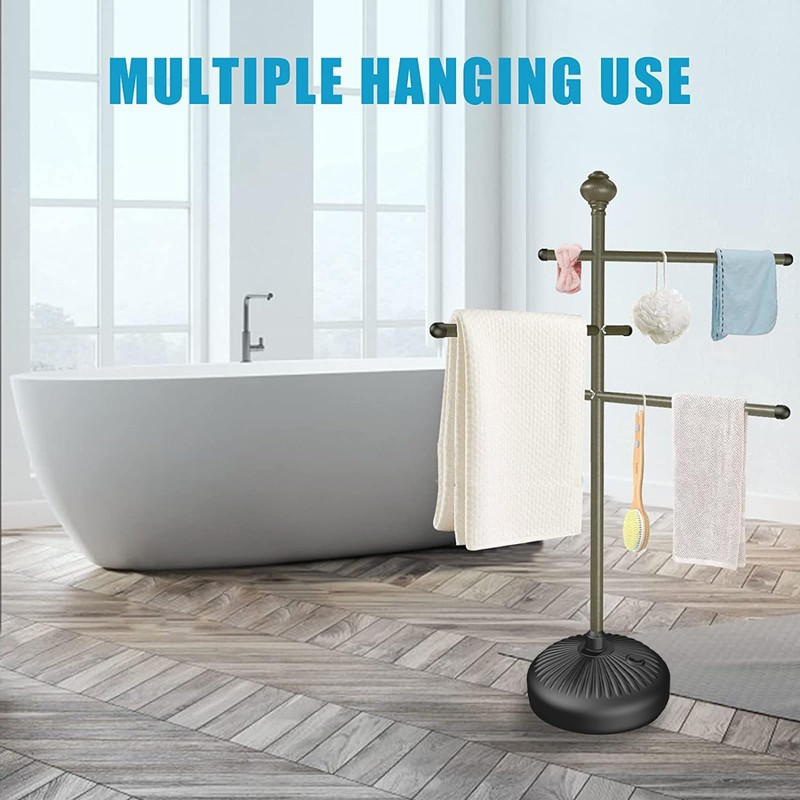 Hestiasko Pool Towel Rack Outdoor, 59" Metal Outdoor Towel Rack