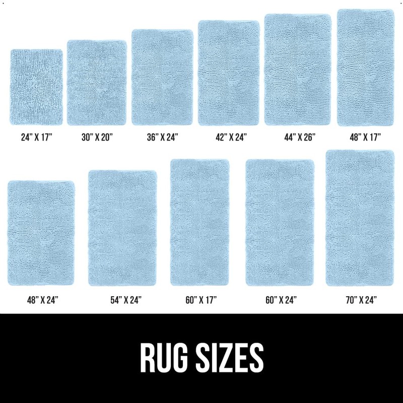GORILLA GRIP GORILLA GRIP Bath Rug Mat 60x24, Thick Soft