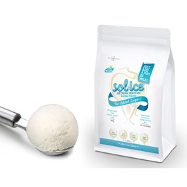 Sol-ice 0% Sugar Added | Keto Friendly | Dairy Ice Cream Mix Vanilla Flavour | DIY with Just a Mixer | Makes 14-16 Scoops