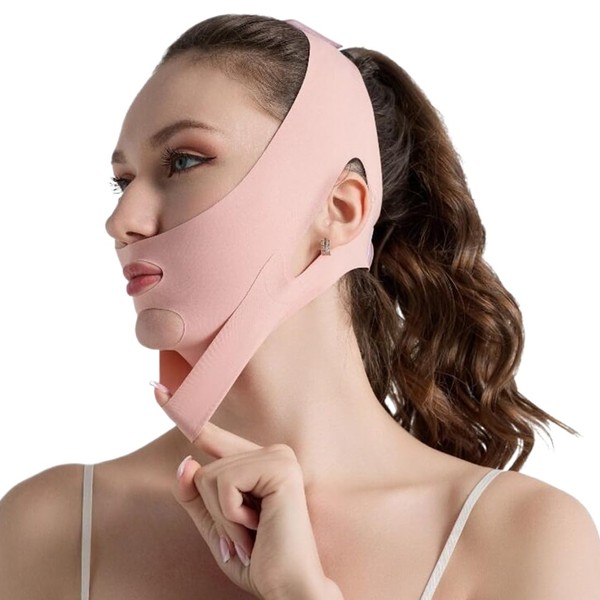 QOMJUFA Reusable V-line mask, V-line lifting mask, face lifting bandage,