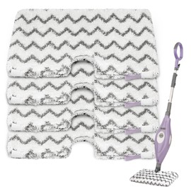 BIVVIK Steam Mop Replacement Pads for Shark S3500 Series S3501 S3601 S3550 S3801 S3901 SE450 S3601D S3901D S2901 S2902 Microfiber Steam Pocket Mop Pads Washable, 4 Pack