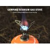 Boundless Voyage Titanium Mini Gas Burner Ultralight Furnace Camping Stove