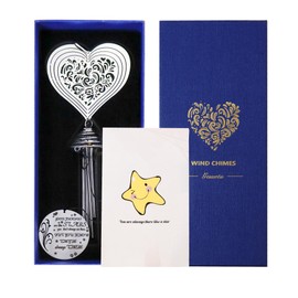Best Friend Wind Chime with a Heart Wind Spinner – Regalos de amistad para mujeres amigas – Regalos para mejores amigas, mujeres, hombres