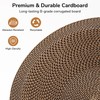FUKUMARU 3PCS Cardboard Cat Scratcher Bed, Durable Oval Cat Scratch