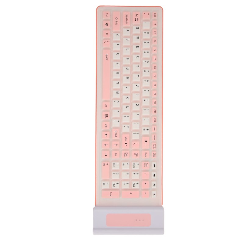 Silicone Keyboard 107 Keys Waterproof Dustproof Folding Two Colors 2.4G