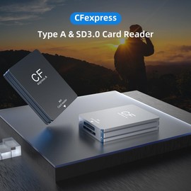 Roarrter 2 in 1 CFexpress Type A SD Card Reader USB 3.2 10Gbps Memory Card Reader CFExpress Card Reader Adapter Dual-Slot for SLR