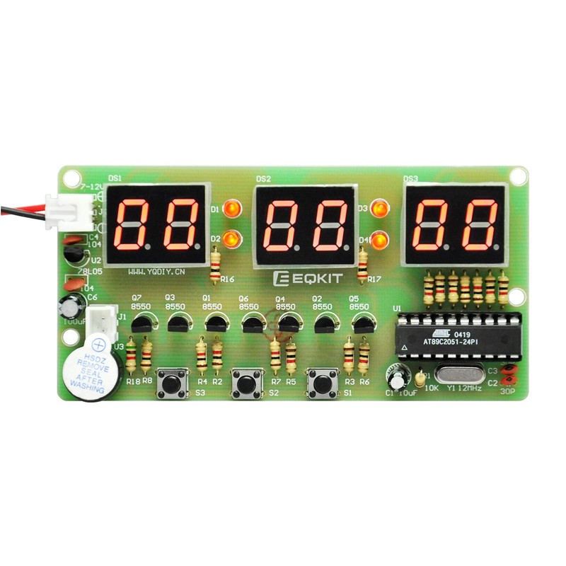 Gikfun 6 Bits Digital LED Electronic Clock DIY Kits PCB