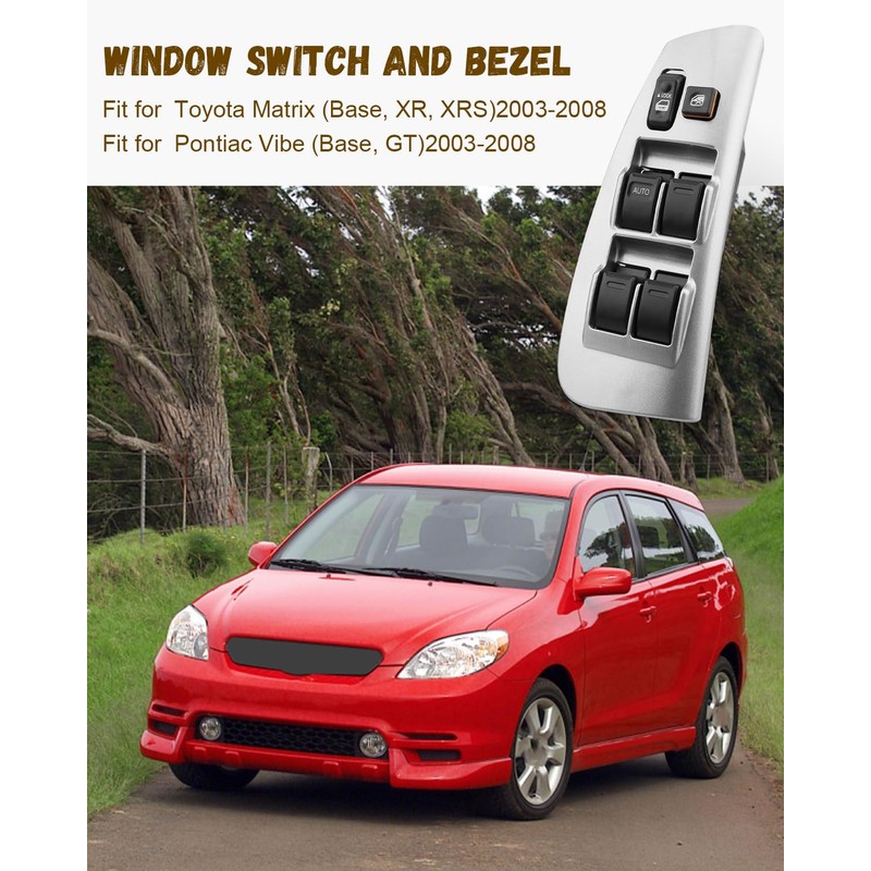 JUWEVAZU Window Master Switch and Bezel Driver Side Fit for