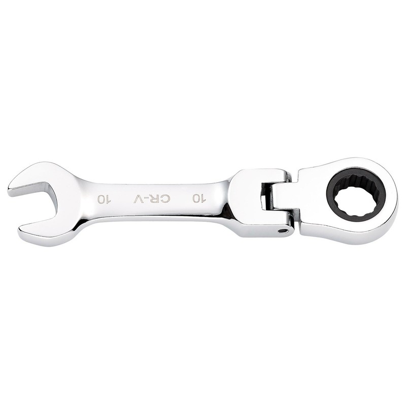 Draper 27965 HI-TORQ Metric Stubby Flexible Head Ratchet Combination Spanner,