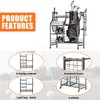 TORACK Golf Bag Storage for Garage, Rolling Golf Bag Stand