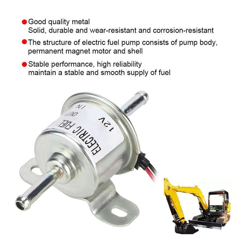 12V External Electric Fuel Feed Pump Replacement for Yanmar 4TNV88