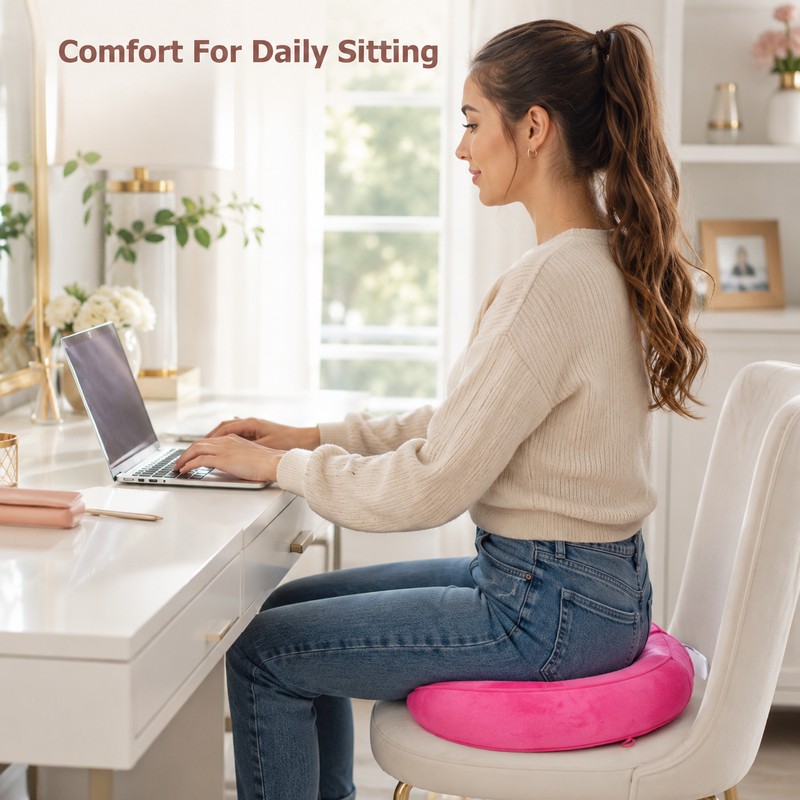 Dual Comfort Memory Foam Seat Cushion – Double Hollow Pelvic