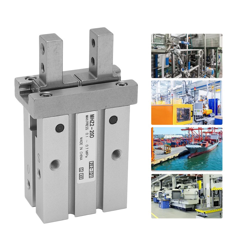 Air Pneumatic Parallel Gripper SMC Type Small Finger Cylinder Inlet