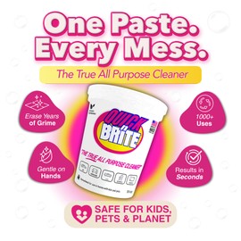 Quick 'n Brite All Purpose Cleaning Paste – Miracle Cleaner for Tough Stains | Eco-Friendly, Non-Toxic, Pet-Safe | Multi-Surface Stain Remover | Made in USA, 32oz (Pack of 2)