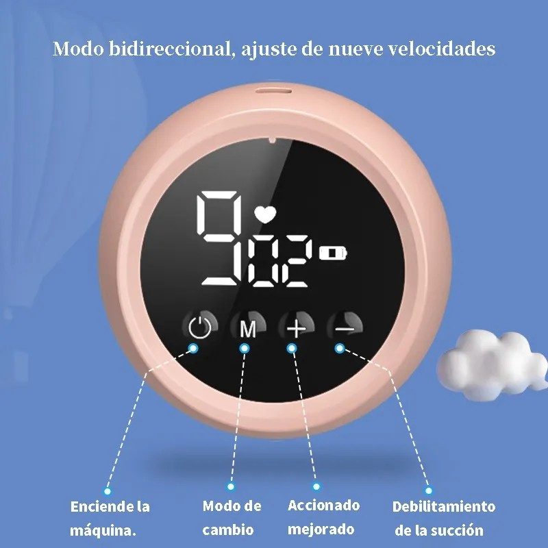 Extractor De Leche Eléctrico Recargable 2 Modos Y 9 Niveles