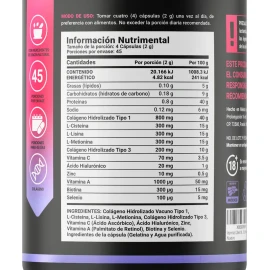 Vitaminas Cabello Mujer 180 Cápsulas Colágeno Life