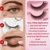 False Eyelashes 6D Lightweight Natural Comfortable, Demi Wispy Cat Eye