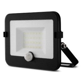 REV MIRANO Outdoor Light with Motion Sensor - IP44 LED Lamp 20 W, 1800 lm, 6500 K, Detection Angle 90° to 7 m - Black