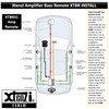 Xtenzi Amplifier Bass Volume Knob Control Remote XTBR31 Compatible with