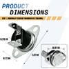 KSD201 120 Normally Closed Thermostat Thermal Fuse Temperature Control Switch