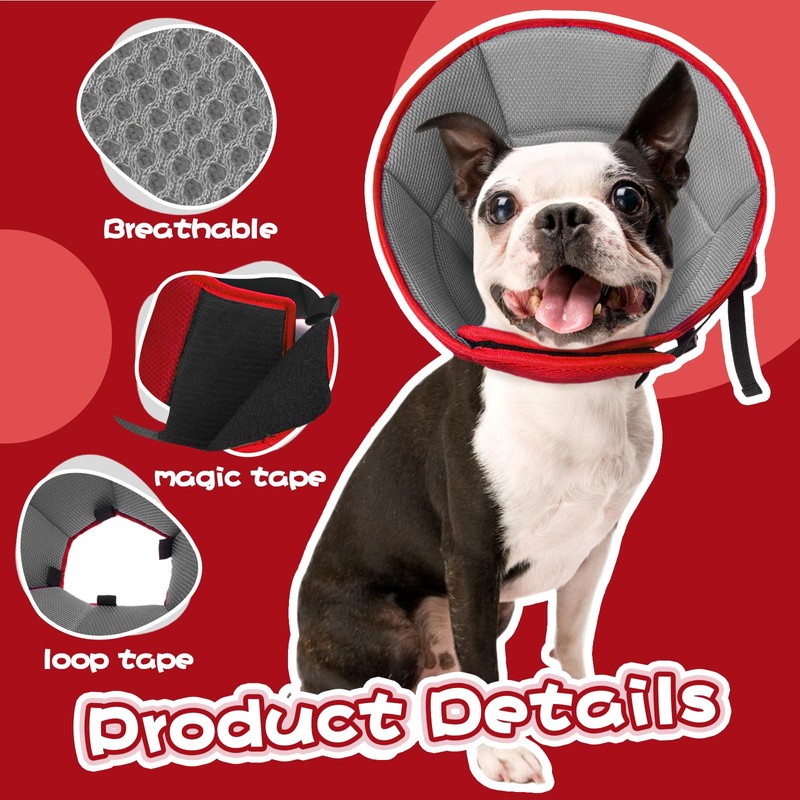 Dog Cone for Large Dogs After Surgery, Soft Dog Cone