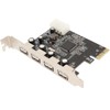 PCIe to USB2.0 Expansion Card 4 Ports 4 Pin Power