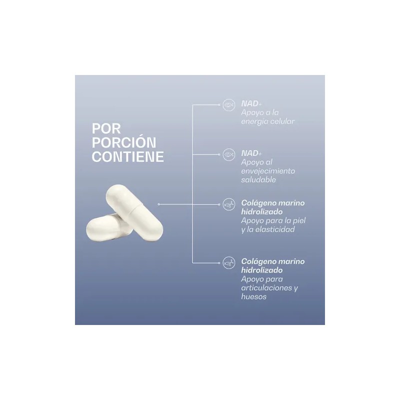 Nad + Colageno Marino Hidrolizado Sin Sabor Formula Premium