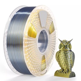 SUNLU Silk PLA Plus 3D Printer Filament Dual Color Shiny Silk Black Gold