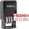 ZIGEL D50 Date Stamp with RECEIVED - Self Inking Date