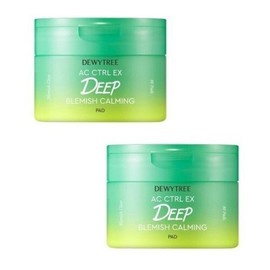Deweytree AC Control EX Deep Trace Soothing Blemish Pad 80 x 2 Skin Cooling Cosmetics Gift Skincare / 듀이트리 AC 컨트롤 EX 딥 흔적 진정 잡티패드 80 x 2 피부 쿨링감 화장품 선물 스킨케어