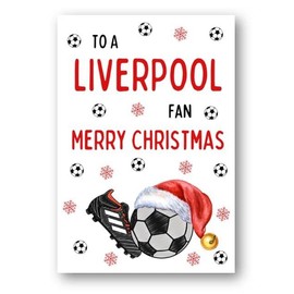 Second Ave Liverpool Football Fan Adult Children's Kids Christmas Xmas Holiday Festive Greetings Card