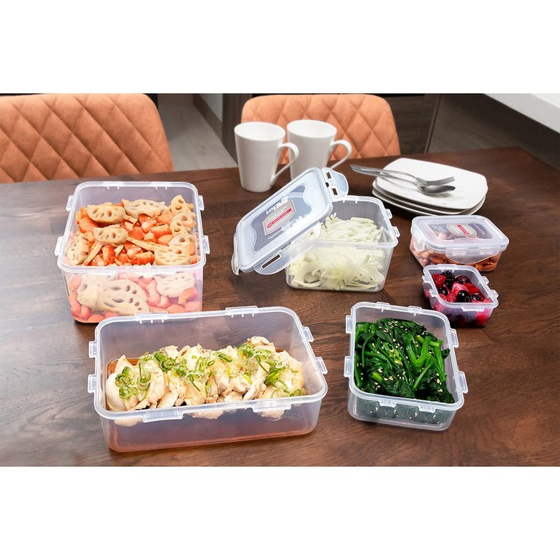 Bestco HPL822DG Lock & Lock Classic Storage Container, Square, Gray