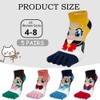 Womens Funny Toe Socks Five Finger Low Cut Socks Cartoon
