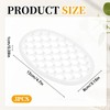 3 Pcs Silicone Soap Dish Self Draining Soap Holder with
