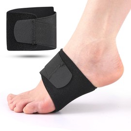 SGERUFZ 1 Doppeltes Fußgewölbekissen, Bandage für Plantarfasziitis, verstellbare Fußgewölbestütze, für Frauen und Männer, Flachfußbandage für Plattfüße, Linderung von Fußgewölbeschmerzen