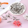 100 Pcs Small Alligator Hair Clips, 30MM Silver Metal Alligator