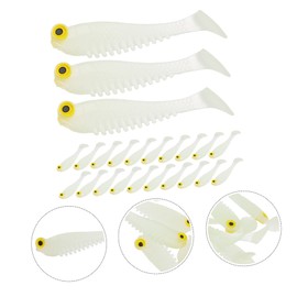 WOONEKY 40pcs Salt Freshwater Sinking Lures Glow Fake Baits Luminous Fish Lures Practical Fishing Tools