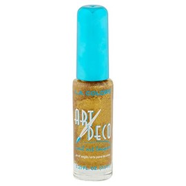 La Colors Art Deco Nail Art Polish, Gold Glitter, 0.25 Oz