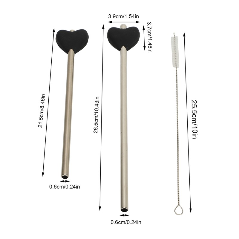 Anti Wrinkle Straw Stainless Steel Lip Line Prevention Straw Reusable