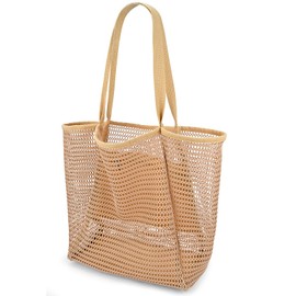 Iioscre Beach Bag for Women, Causal Hobo Handbags with Zipper Inner Pocket