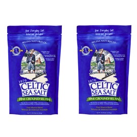 Celtic Sea Salt Resealable Bags, Fine Ground, 1 Pound, 2 Count