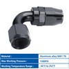 LokoCar 8AN Hose End Fitting 90 Degree Swivel For CPE