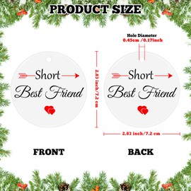 Christmas Ornament for Best Friend Coffee lovers Gift for Friend Friendship Gift for Women Friend Gift Ceramic Ornament Bestie Gifts Friendship Birthday Gifts Christmas Tree Decoration Graduation Gift