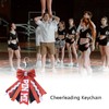 Cheerleader Pin Me Bow Keychain for Cheer Bag Backpacks Accessories