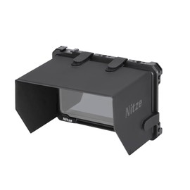 Nitze Cage Kit for Atomos Shinobi II Monitor with Built-in Cold Shoe, NATO Rail and PU Leather Sunhood - JT-A06B