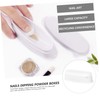 Mikinona 2sets Nail Dipping Powder Trays French Tip Nails Tool
